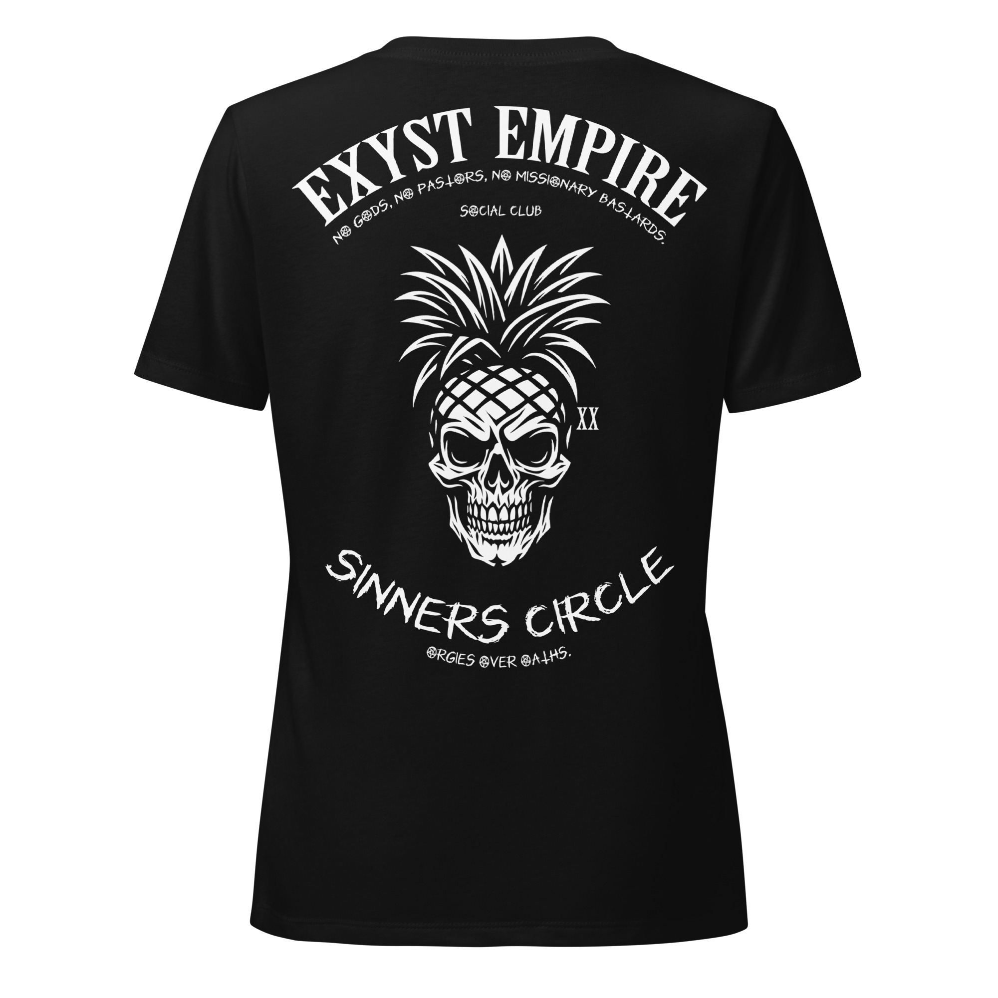 Sinners Circle: Women’s relaxed v-neck t-shirt